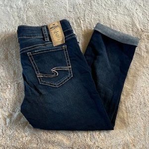 Silver Elyse Capri | Size W32 L22.5 | NWT